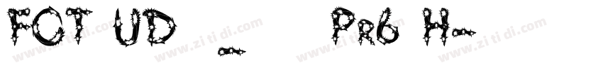 FOT UD丸ゴ_ラージ Pr6 H字体转换